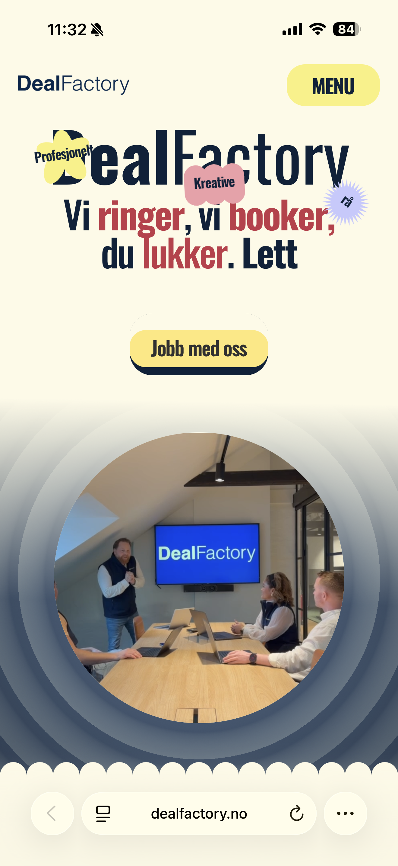 DealFactory på mobil